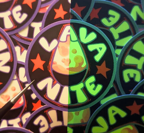 Original 2" glow in the dark vinyl Original 2" glow in the dark vinyl