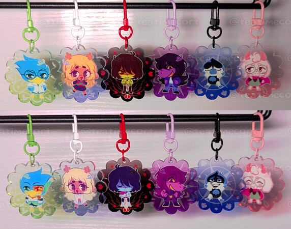 Deltarune Double Sided Keychains